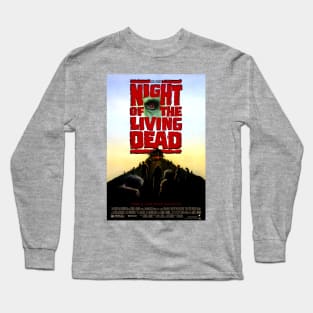 Classic Horror Movie Poster - Night of the Living Dead Long Sleeve T-Shirt